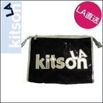 kitson LA キットソンsequin スパークリング コスメバッグ/ブラック